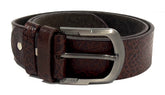 HAARLEM Men KUZE 16860 Leather Belts Printed Brown